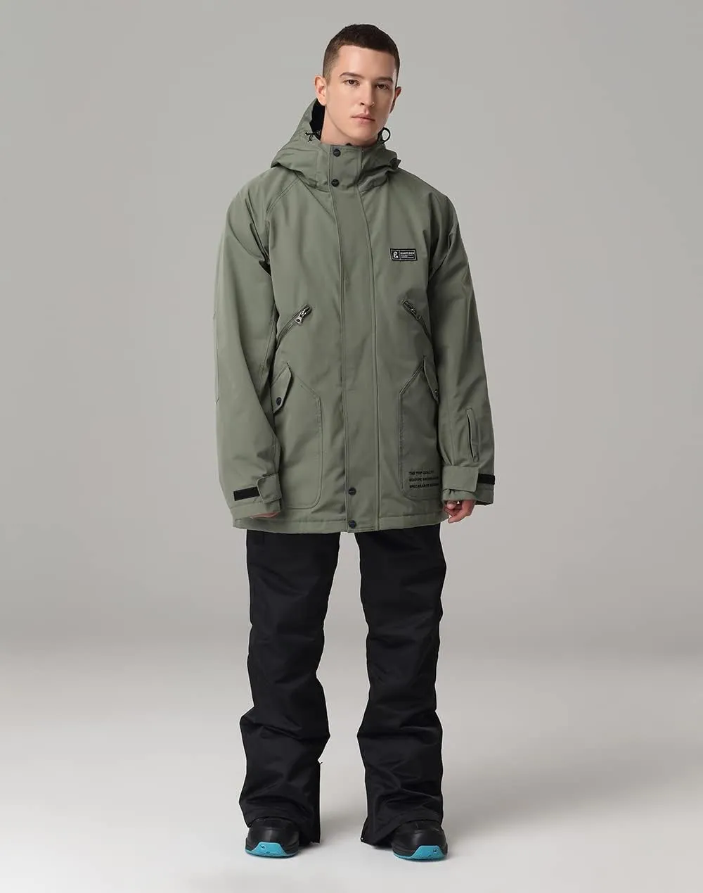 SEARIPE Womens Ski Jacket Mens Snow Jacket Waterproof Winter Snow Coat Couples Pullover Snowboard Hooded