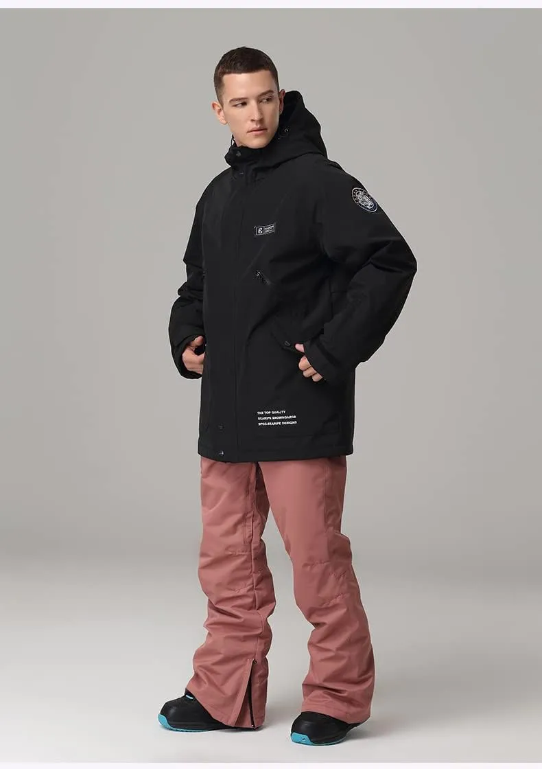 SEARIPE Womens Ski Jacket Mens Snow Jacket Waterproof Winter Snow Coat Couples Pullover Snowboard Hooded