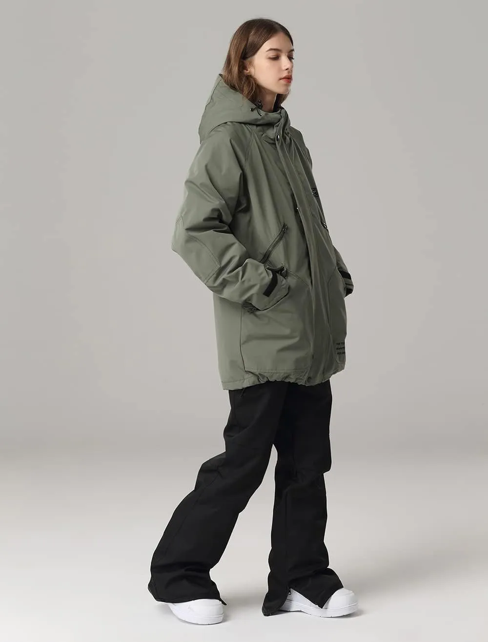 SEARIPE Womens Ski Jacket Mens Snow Jacket Waterproof Winter Snow Coat Couples Pullover Snowboard Hooded