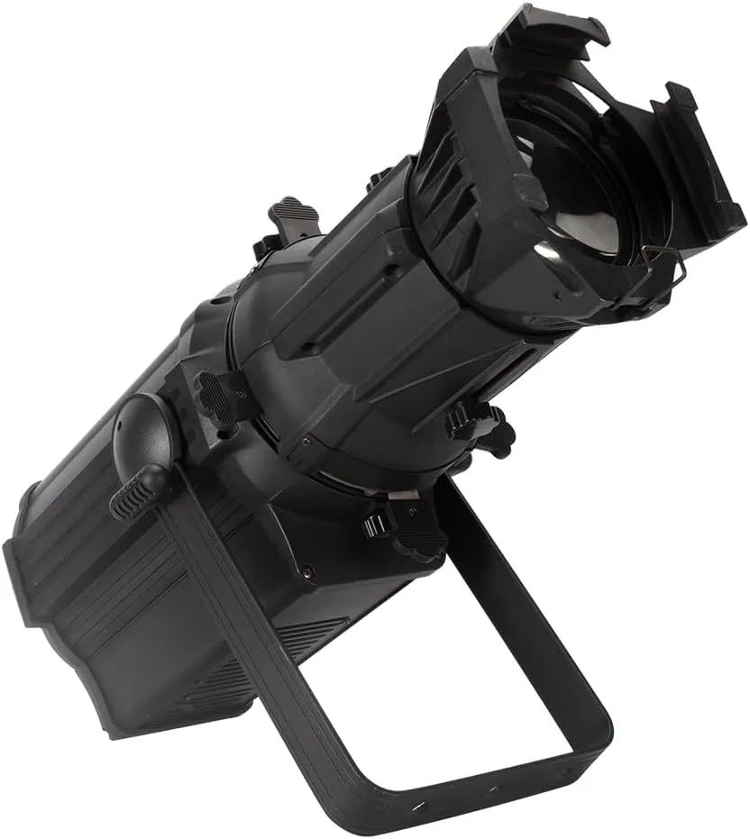 SHEHDS LEKO Profile Stage Spotlights LED 250W Cool White Warm White 17° Beam Angle 2500K-7500k Par Ellipsoidal Lights Manual Focus Four-Leaf Manual Cut Light Barrier DMX512 Disco DJ Lights for Show