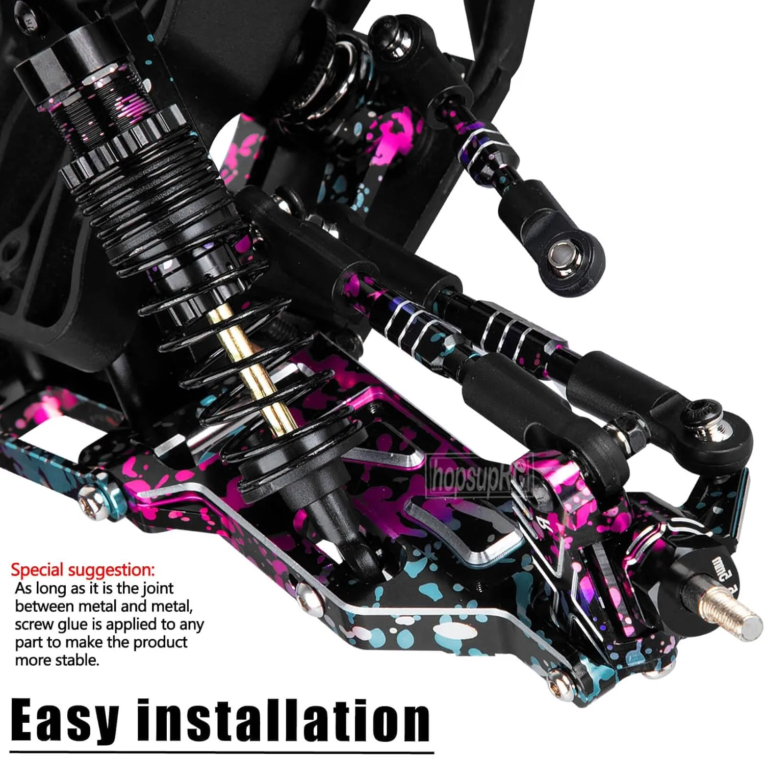 Shocks Absorber Damper&Drive Shaft Axles CVD Driveshafts&Suspension A Arms&Steering Block&Hubs Caster Blocks&Shock Tower&Links Toe Link&Bulkhead Upgrades Parts for 1/10 Slash 2WD (VXL).colour