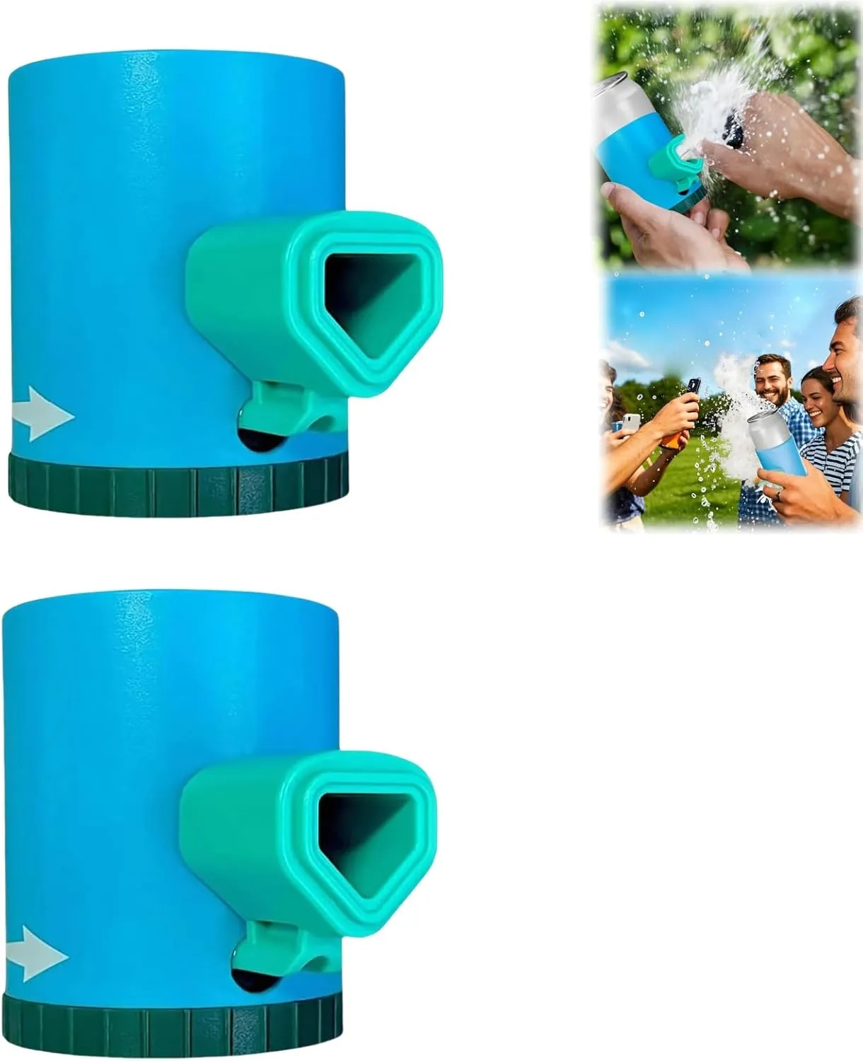 Shotgun Roulette Game,Spin & Drink Challenge with Durable Plastic Base - Hilarious for Parties, Camping & Frat Events - Perfect for Adults 21  & Drinking Game Enthusiasts (2PCS)