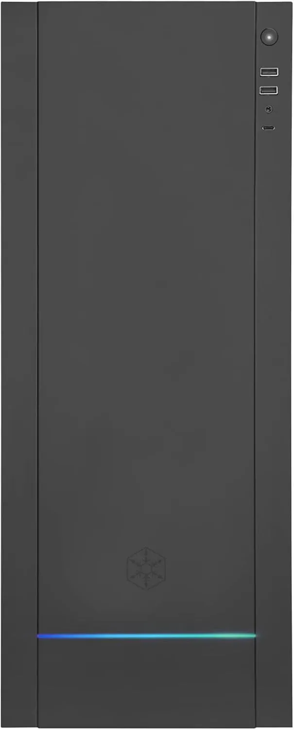 SilverStone Technology ALTA F1 Premium ATX Tower case with Aluminum/Tempered Glass Exterior & Embedded ARGB; Black (SST-ALF1B-G)