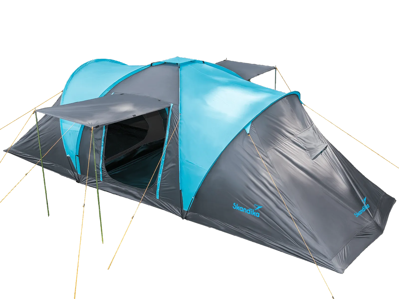 Skandika Hammerfest 4 Sleeper Protect Vis-A-Vis Tent 4 Person in Light Blue & Dark Grey (SKA0062)