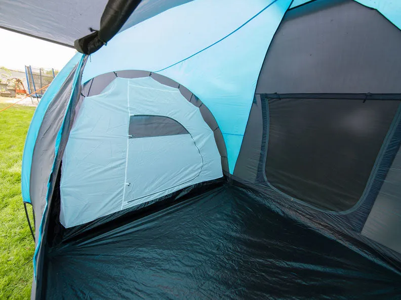 Skandika Hammerfest 6 Sleeper Protect Family Vis-A-Vis Tent 6 Person in Grey & Blue (SKA0001)