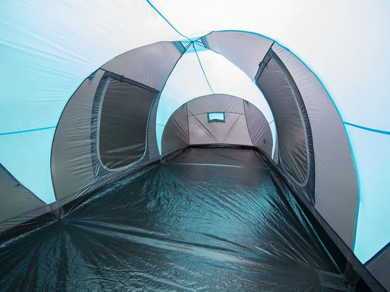Skandika Hammerfest 6 Sleeper Protect Family Vis-A-Vis Tent 6 Person in Grey & Blue (SKA0001)