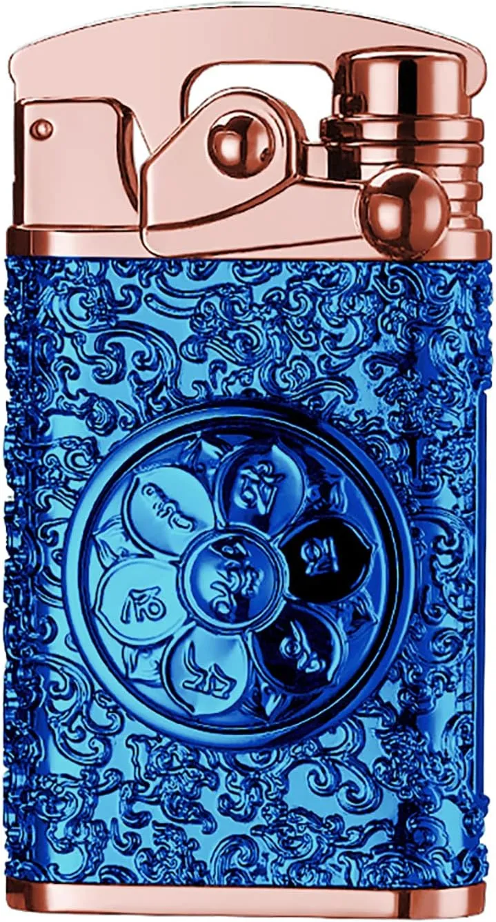 SKRFIRE Plasma Rechargeable USB Electric Lighter Dual Arc Vintage Lighters Unique Flameless Cool Electronic Candle Lighter with LED Power Display for Camping, Hiking, Traveling (Blue)
