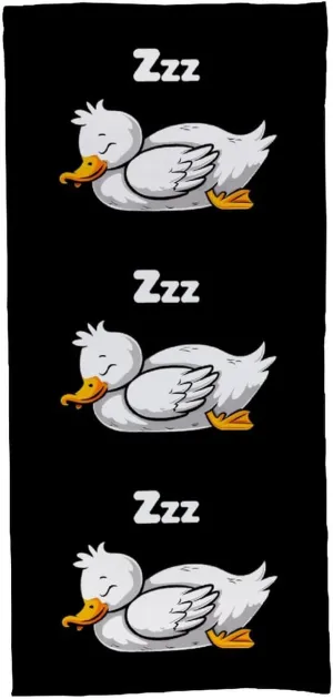 Sleepy Duck Cute Bath Sheet Towel Soft Beach Towels Swimming Wrap Washcloths for Men Women 70 X 40
