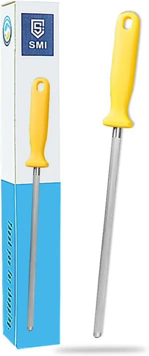 SMI - 9 inch Knife Honing Steel Solingen Germany Sharpening Steel Rod Kitchen Knife Sharpener