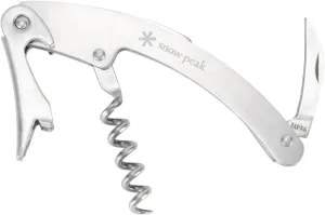 Snow Peak Stainless Steel Wine Tool, Sommelier Knife Corkscrew, Lightweight, Polished, Durable, 1 Count