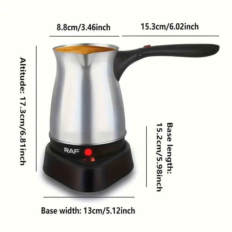 Stainless Steel Coffee Pot, Portable Electric Coffee Maker, Home Office Espresso Tea Pot, Electric Trunk coffee maker