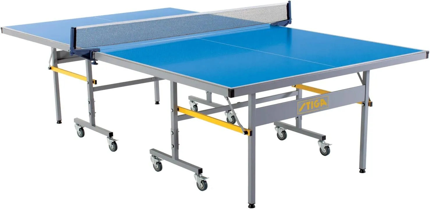 STIGA XTR Professional Outdoor Table Tennis Tables – All Weather Aluminum Waterproof Outdoor or Indoor Design with Net & Post - 10 Minute Easy Assembly Ping Pong Table with Compact Storage