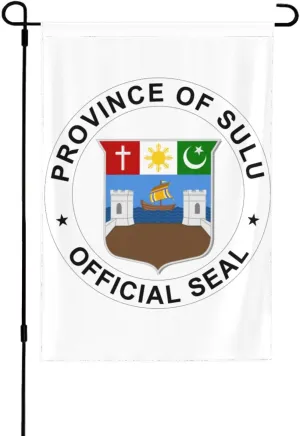 Sulu Province Seal Garden Flag 28"x40" Inch Outdoor Decor Garden Flag