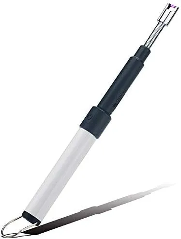 Summoner Telescopic Candle Arc Lighter Electric Rechargeable USB Plasma Lighter Perfect Fire Starter Lighter for BBQs Home Kitchen Outdoor Camping Hiking Cooking Fireworks