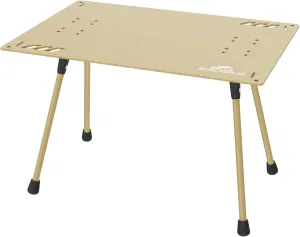 SUN NINJA Beach Table – Lightweight Mini Folding Table with Carry Case, Small Camping Table for Beach, Camping, and Picnics – Portable Picnic Table with Durable Aluminum Top, Non-Slip Feet