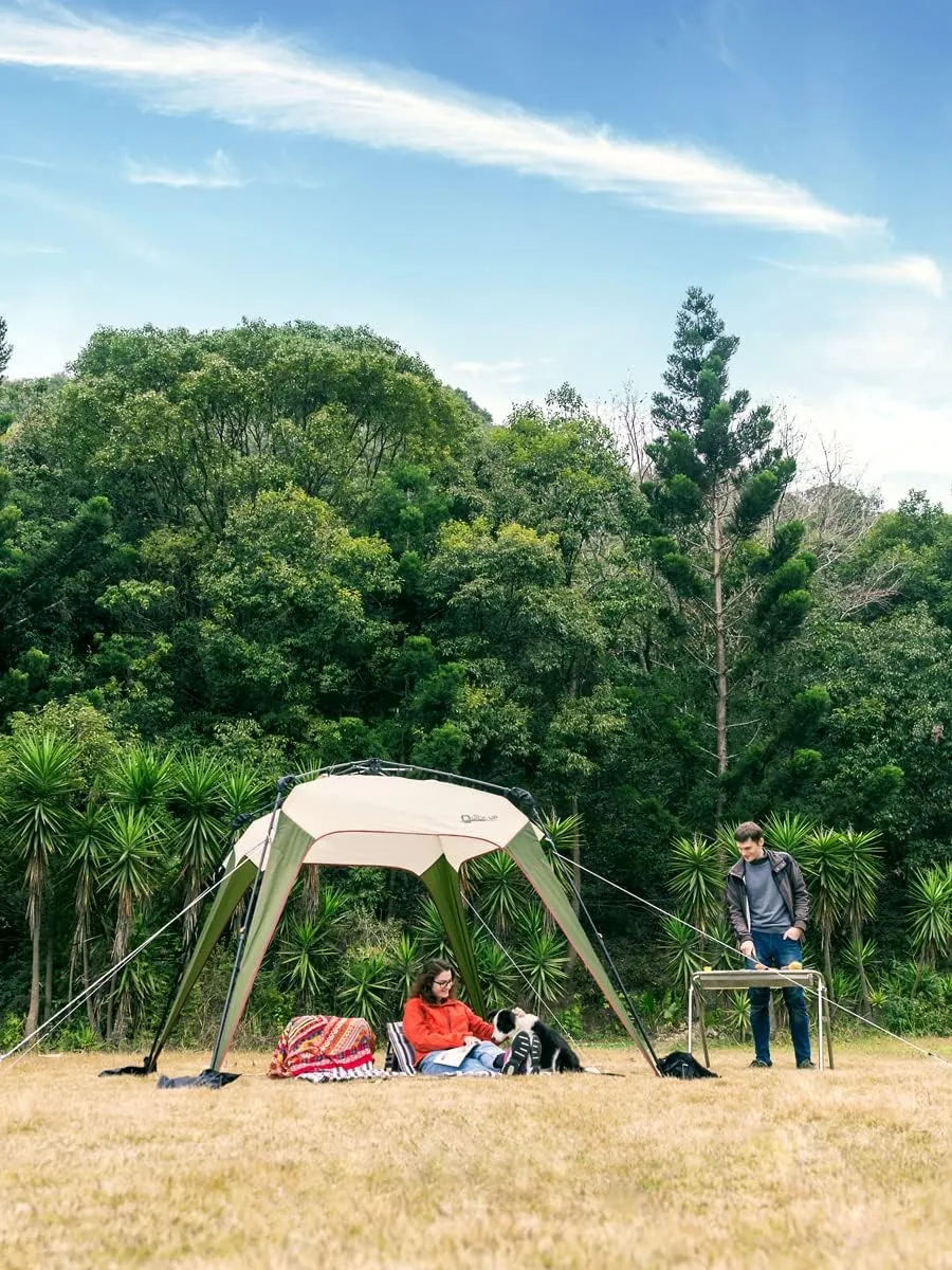 Sunwall for Instant Camping Canopy Shade Tent 8.2' X 8.2', Detachable Flap Sun Shade Side Wall Accessory to Block Sun, Wind, and Rain, 2 Pack Sidewall Only(Beige-2 pcs)