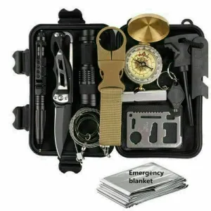 Survival Kit Camping Hiking Tactical Gear Case Set Box