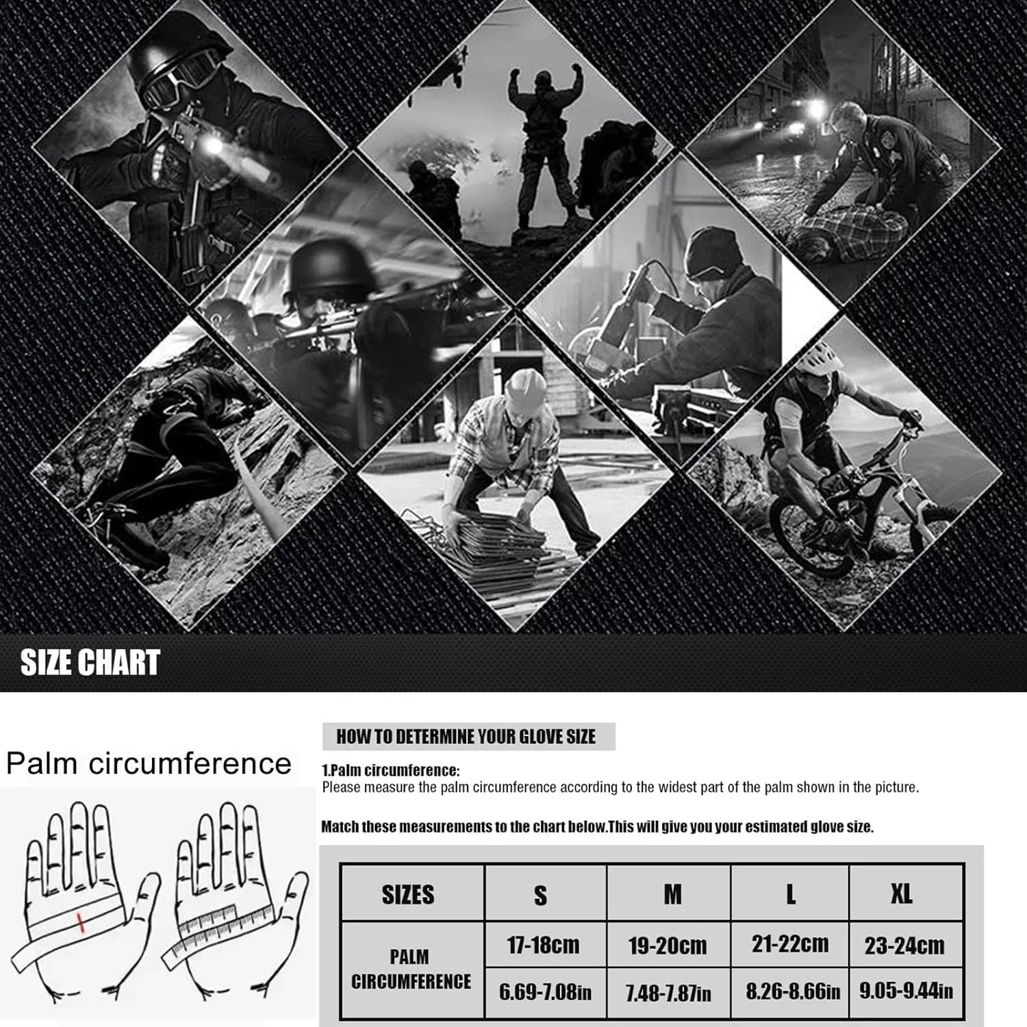 Tactical Gloves for Men Touchscreen Motorcycle Gloves with Hard Shell Leather Palm Padding for Outdoor Sports Motorcycle Cycling Tactical Airsoft Paintball Hunting Hiking Camping Climbing