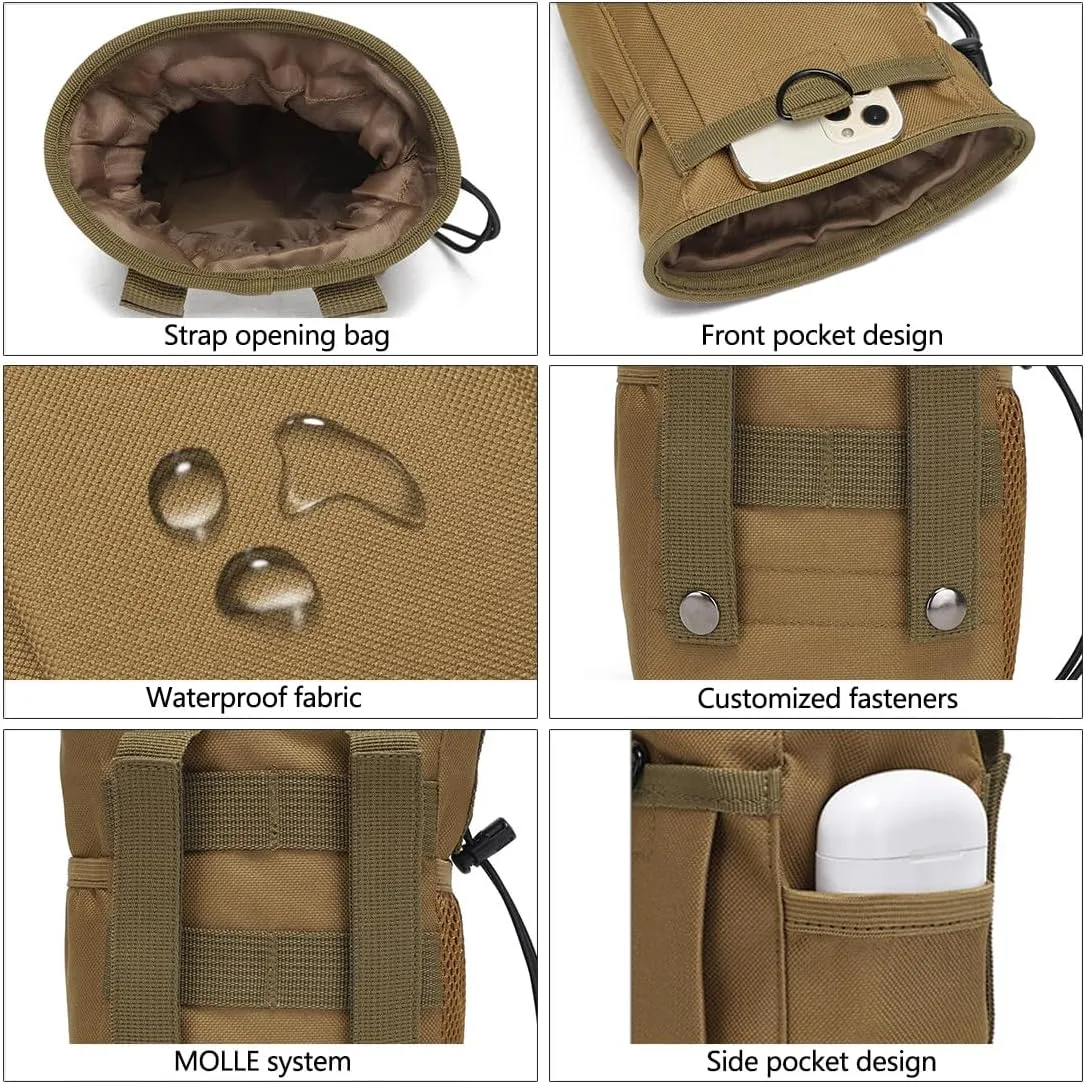 Tactical Molle Dump Pouch Folding Drawstring Utility Pouch Military Belt Pouch Waist Bag