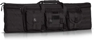 Tacticon Double Rifle Bag | 2 Hard Rifles   2 Pistols Tuckable Backpack Straps | Tactical Cases & Bags | Disabled Combat Veteran Owned Company | Waterproof Padded Carrying Case for Long Gun Storage