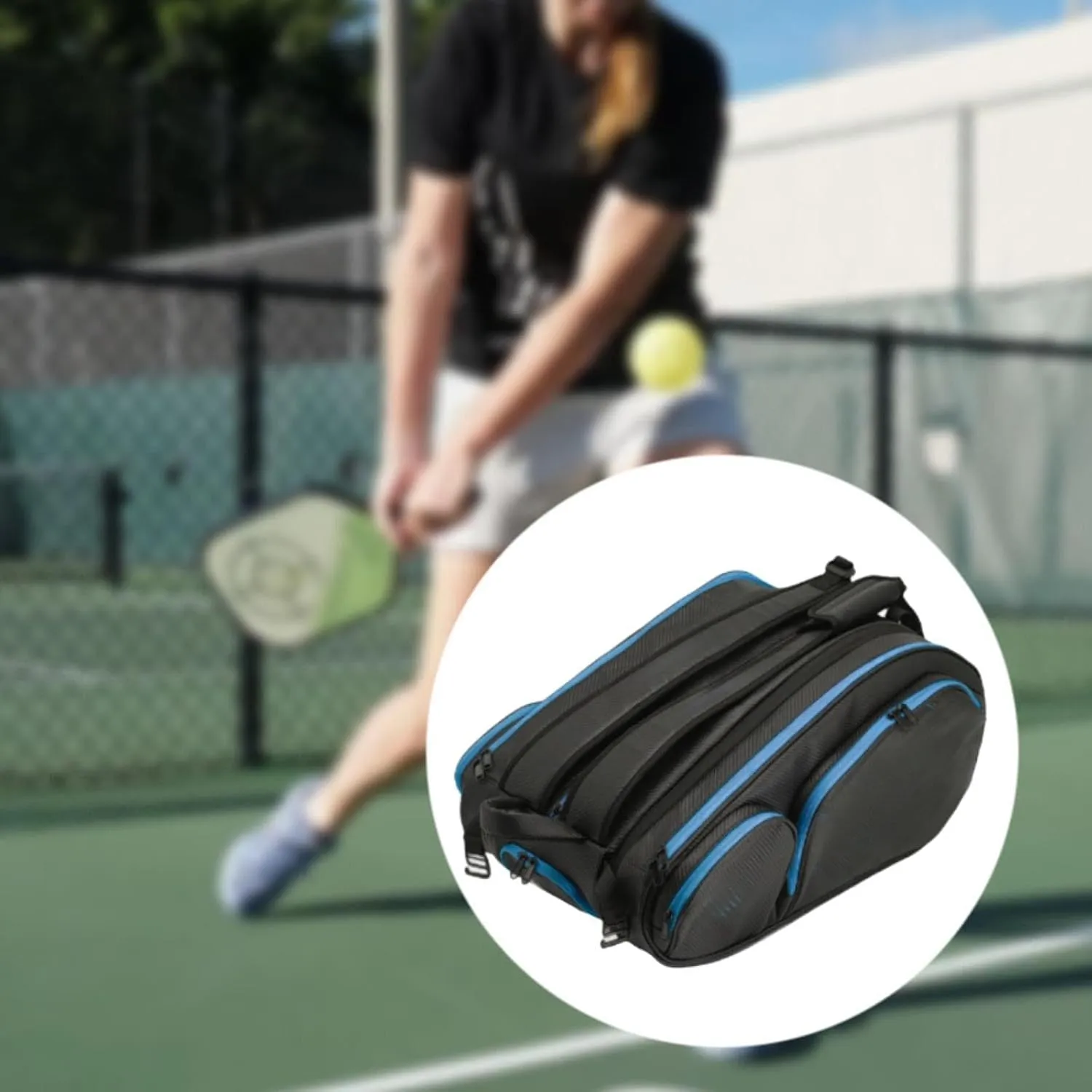 Tennis Backpack for Men and Women Squash Racket Bag Breathable Tennis Bag Storage Adjustable Shoulder Strap for Sports Travel