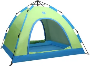 Tent for Camping Tent Family Camping Tent 2 4 Person with 2 Door&2 Mesh Windows Portable Instant Tent Automatic for Camping Hiking Large Space for Picnic Outdoors ( Color : Green , Size : 2 person )