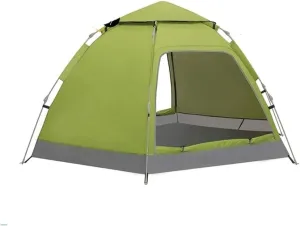 Tents for Camping Beach Tents Camping Tent 3-4 Person Automatic Pop Up Family Tent with 2 Doors, UPF 50 Waterproof for 4 Seasons Outdoor Tent Family Tents for Camping Hiking Traveling