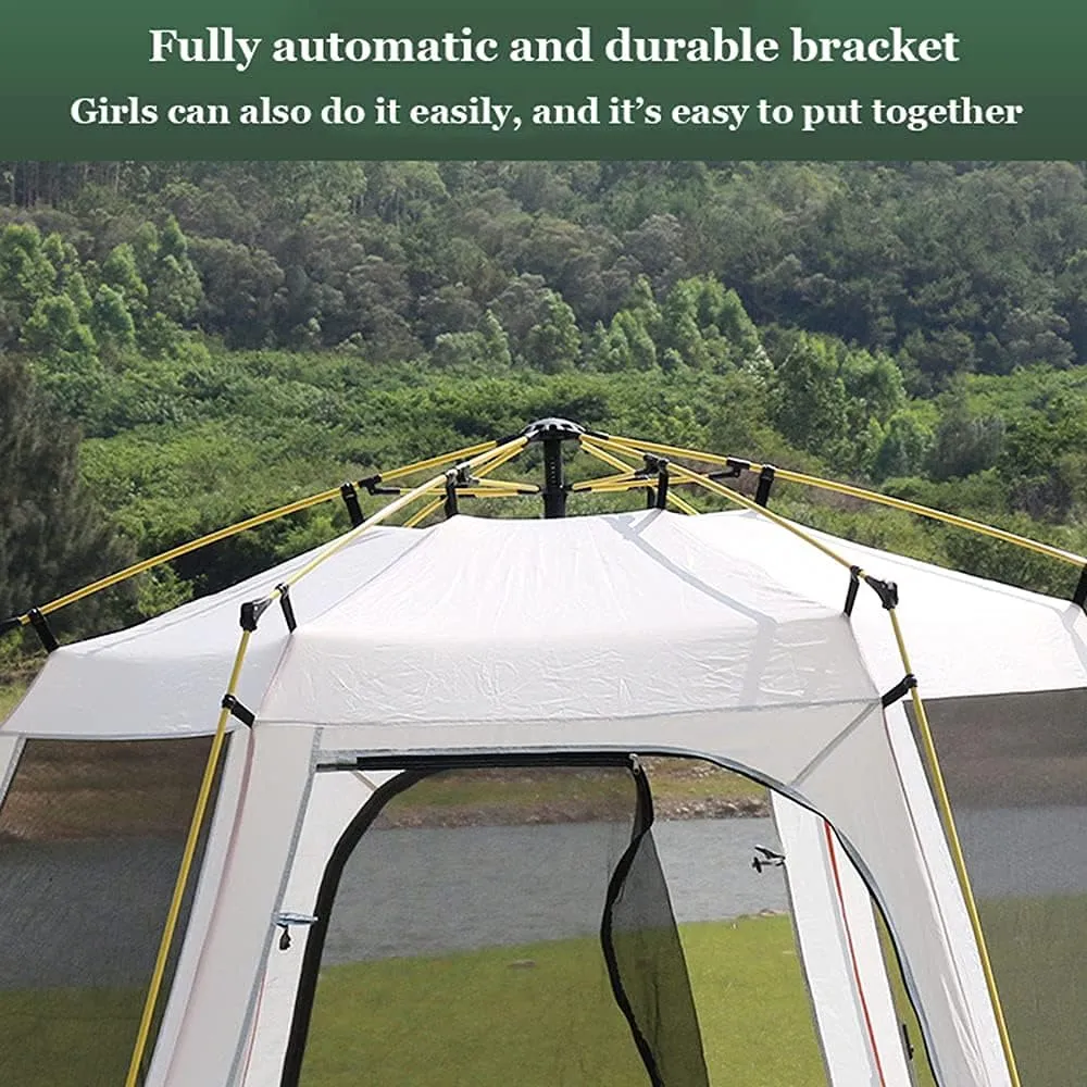 Tents Pop Up 2-4 5-8 Man Person Camping Waterproof Instant Automatic Easy Set Up Dome Holiday (#1 330cm) (#1 240cm)