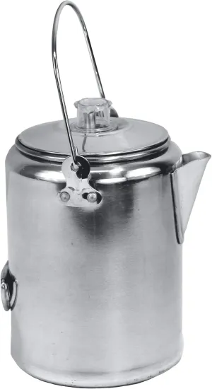 Texsport Aluminum 20 Cup Percolator Coffee Maker for Outdoor Camping