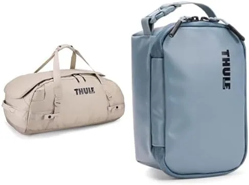 Thule Chasm 40L Duffel with 3L Gear Cube Bundle - Weather-Resistant Travel & Organization Set