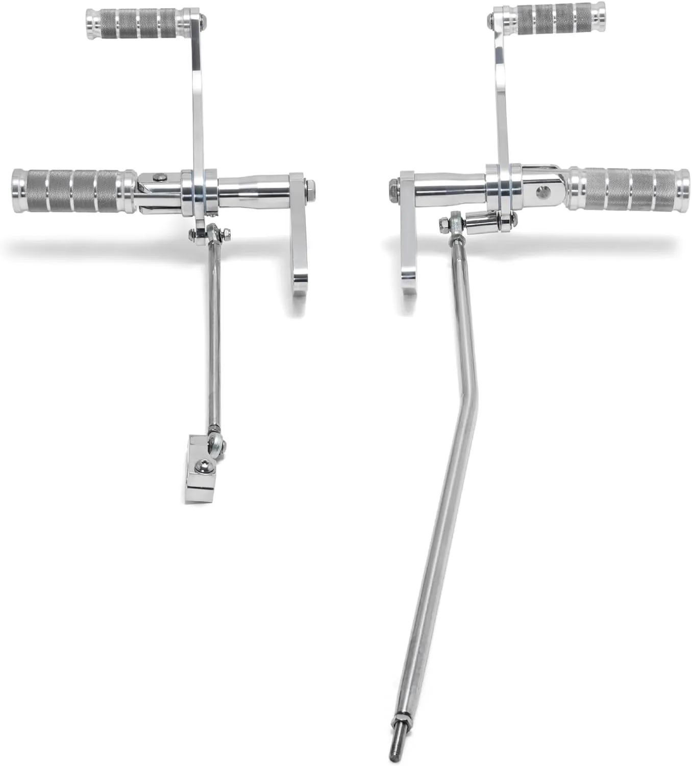 TOFR Aluminum Forward Controls Foot Pegs for Harley Dyna Street Bob FXDB 2006-2017 Super Glide FXD FXDC FXDX Low Rider FXDL 2000-2017 (Polished Silver)