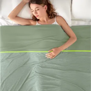 Topcee Cooling Blanket (90"x90"Queen Size) for Night Sweats Absorbs Heat to Keep Adults Cool on Warm Nights, Q-Max 0.5 Cooling Blankets for Hot Sleepers, Ultra-Cool Lightweight Blanket for Bed