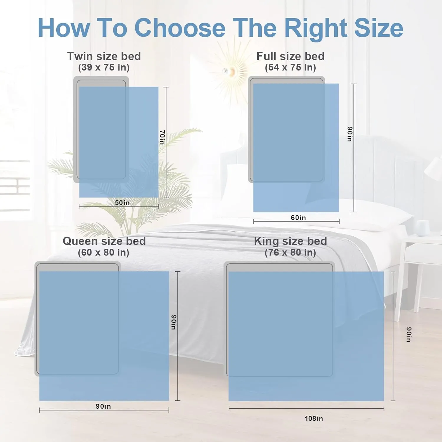 Topcee Cooling Blanket (90"x90"Queen Size) for Night Sweats Absorbs Heat to Keep Adults Cool on Warm Nights, Q-Max 0.5 Cooling Blankets for Hot Sleepers, Ultra-Cool Lightweight Blanket for Bed