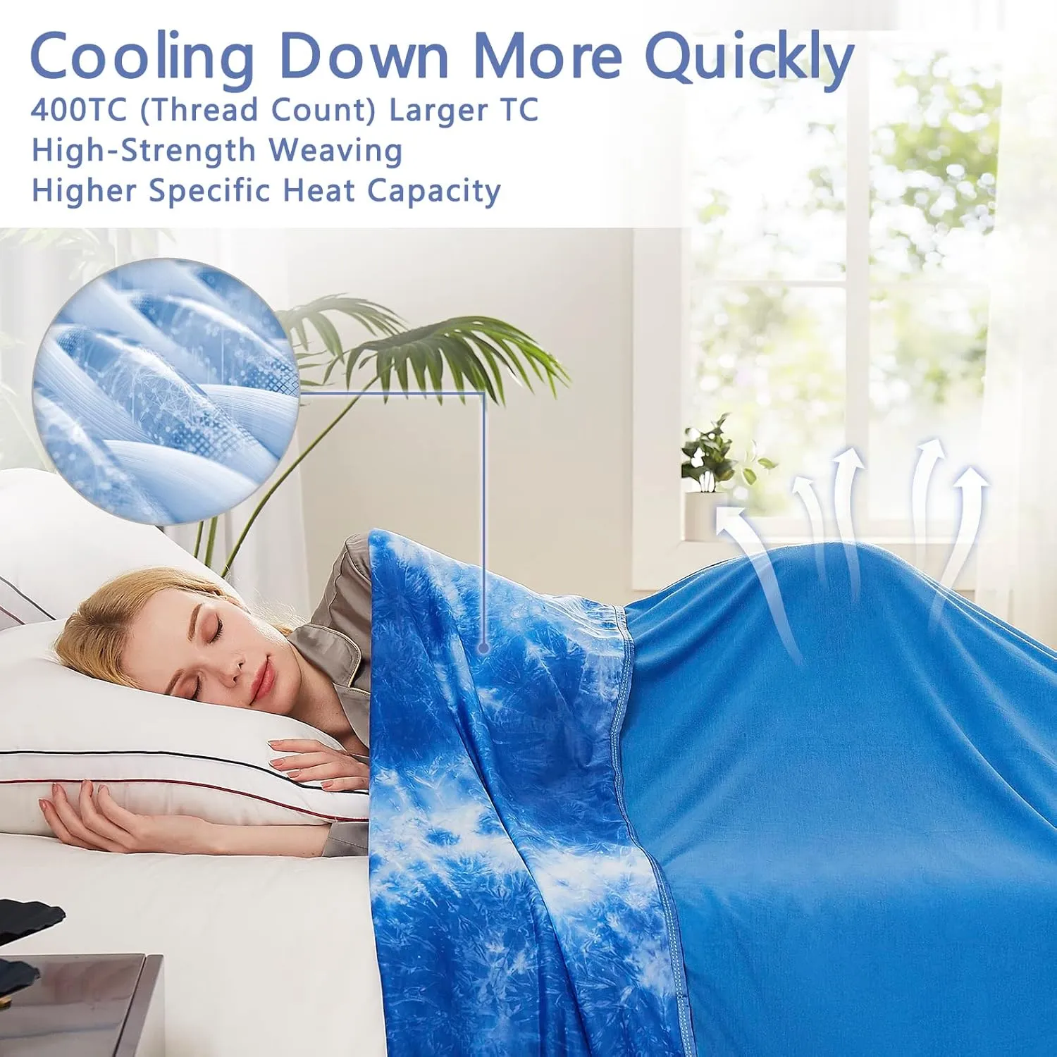 Topcee Cooling Blankets for Hot Sleepers,Arc-Chill Q-Max >0.5 Cool Fiber,100% Oeko-Tex Certified,Twin Size Lightweight Summer Cool Blanket for Travel/Outdoor Ultra Cold Breathable,60''x80''