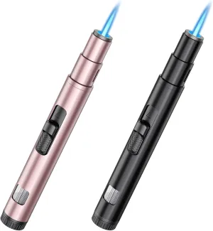 Torch Lighter, Metal Lighter, Butane Lighter, Windproof Adjustable Jet Flame Lighter, refillable Lighter, Butane Free