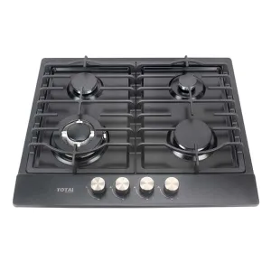 Totai 60cm 4 Buner Gas Hob Black Stainless Steel 03/TS4BNR-BSS