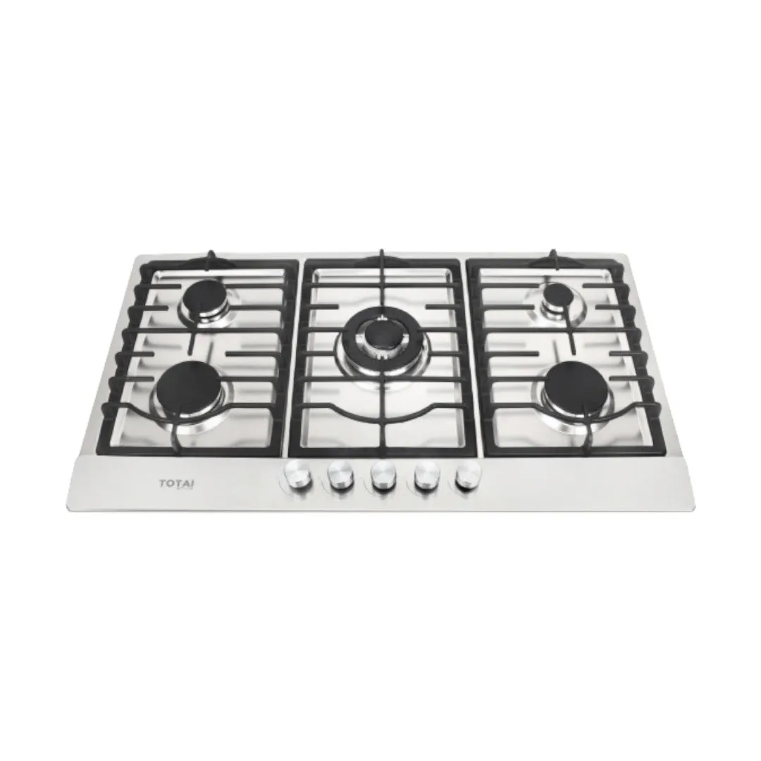 Totai 90cm Stainless Steel 5 Burner Gas Hob 03/TS5BNR-SS