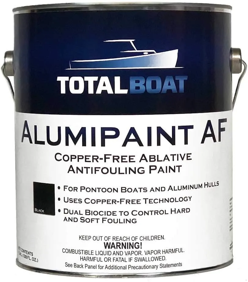 TotalBoat Alumipaint AF Aluminum and Pontoon Boat Bottom Paint (Black, Gallon), 1 Gallon (Pack of 1)