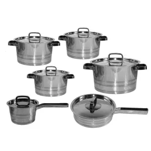 Totally Home Stainless Steel Heavy Base 12 Piece TH64