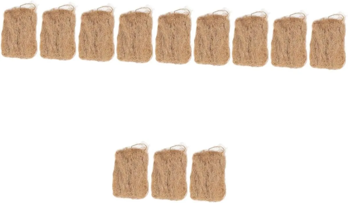 Toyvian 4sets Jute Fire Starter Tools Convenient Flame Starters for Camping BBQ Outdoor Survival Accessories Easy to Use Weather Resistant for Beginners and Professionals 3pcs*4