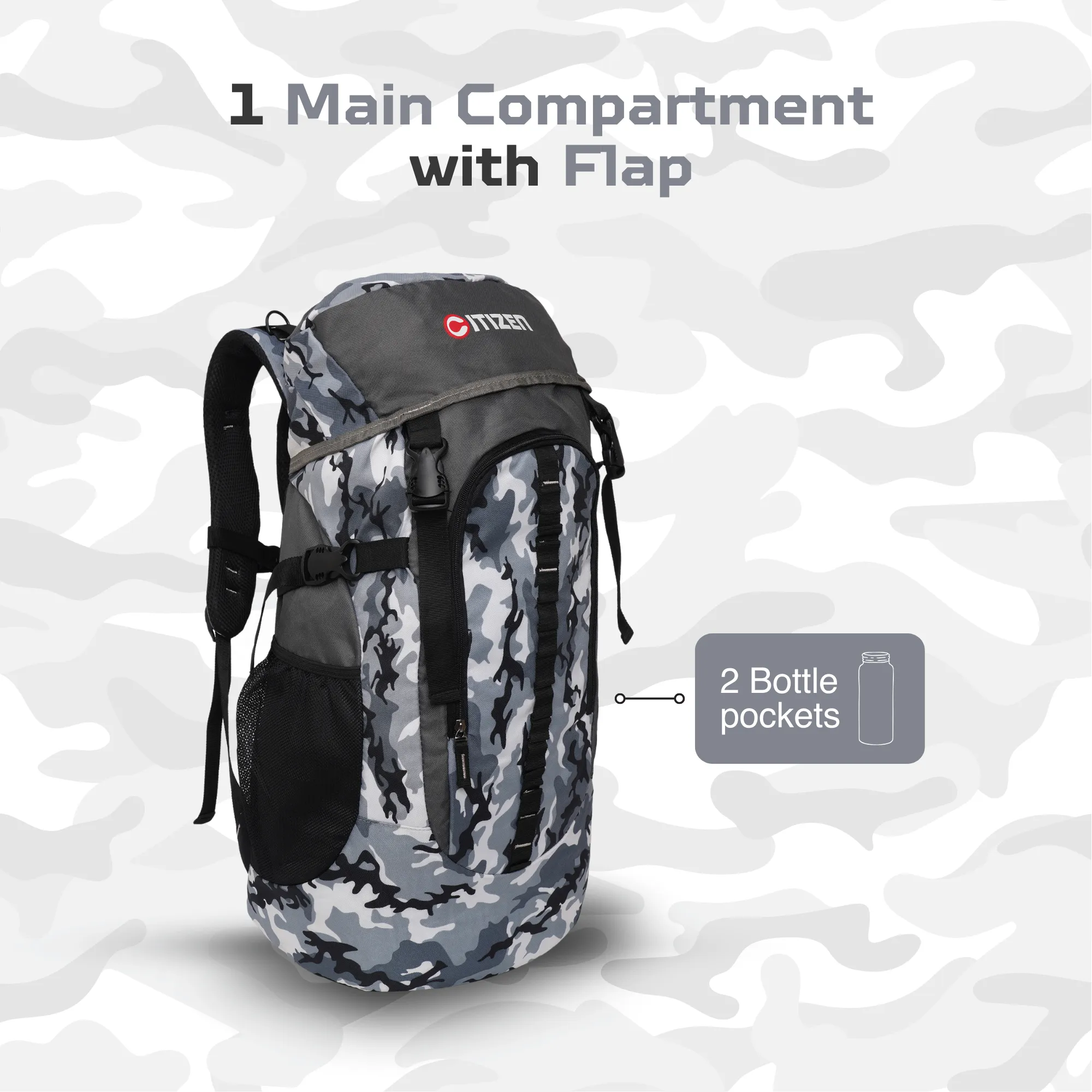 Travel 50 Military Print Hiking Bag