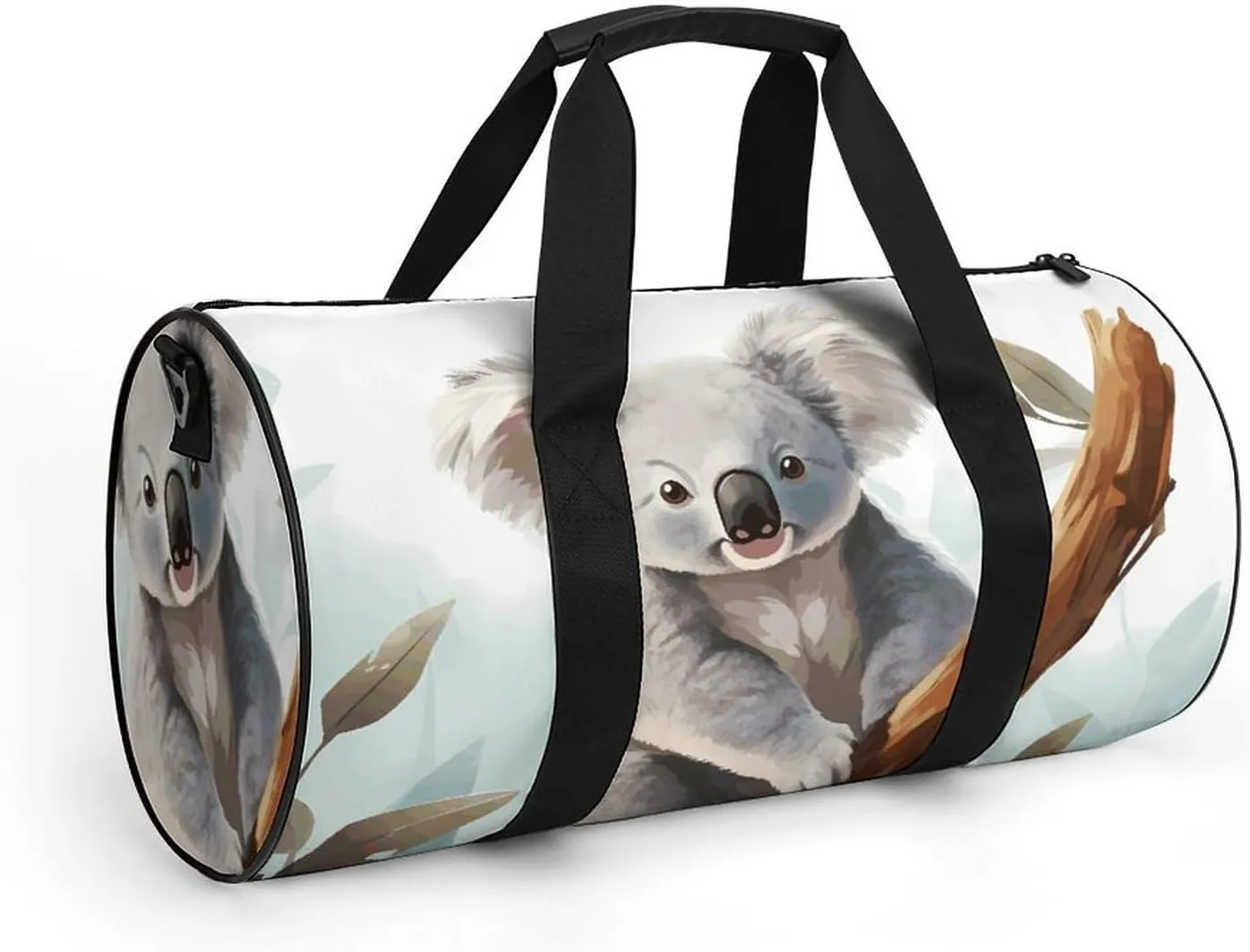 Travel Duffel Bag for Men And Women,Koala And Butterfly Waterproof Sports Fitness Bag Portable Travel Duffel Bag