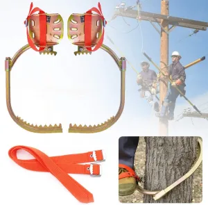 Tree Climbing Gear, Stainless Steel Climbing Tree Spikes, Climbing Trees Tool for Climbing Hunting Observation Picking Fruit,400model