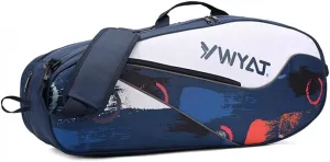 UNISTRENGH Badminton Racket Shoulder Bag Backpack Multifunction 3 Racquets Tennis Bag for Men and Women, 6 Racquets Bag with Shoe Compartment