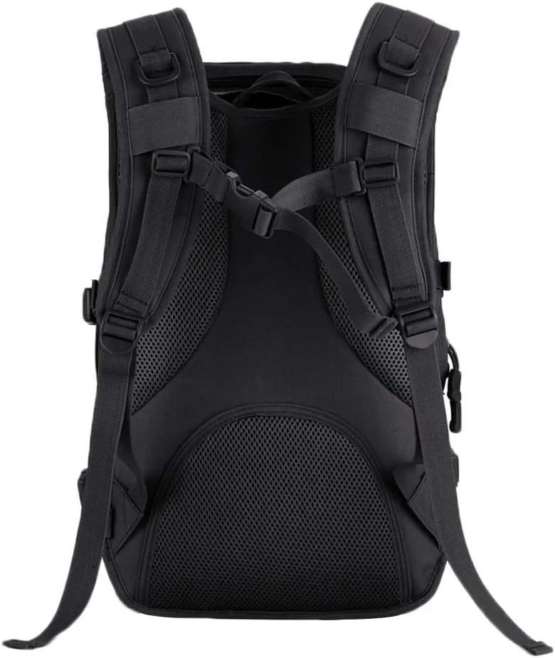 UNISTRENGH Military Tactical Backpack, 40L Large Capacity 3 Day Army Assault Pack Bug Out Bag Go Bag Rucksacks for Hunting, Trekking and Camping and Other Outdoor Activities Black