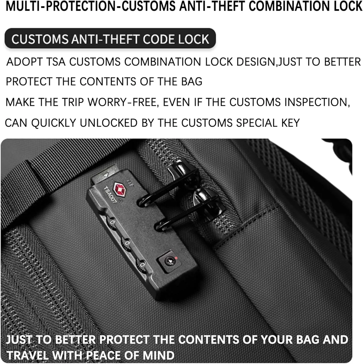 VacPack Backpack with Vacuum, 60L Airback Backpack, Waterproof with TSA Lock, Compression Feature, Fits 17” Laptop, Ideal for Airplane Travel (Blue with pump)