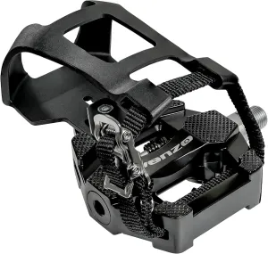 Venzo Bike Toe Clips Cages & Pedals - Compatible with Shimano SPD - Fixed or Adjustable Bicycle Toe Clips & Cleats for Fitness Indoor Exercise Bikes