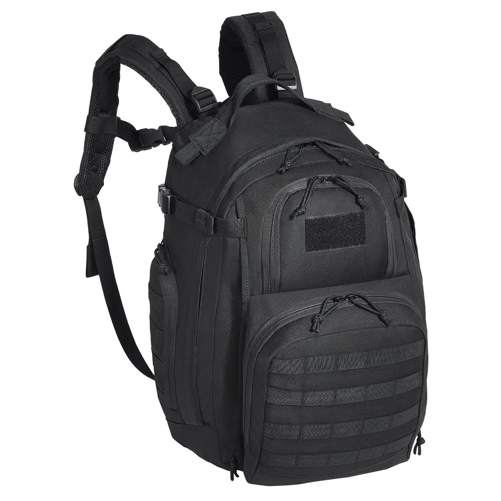 Vevor Tactical Backpack 40L Military Backpack with Molle Mode & Sponge Pad Army Assault Pack Bug Out Bag Camping Trekking Outdoor Rucksack Daily EDC Backpack, Black