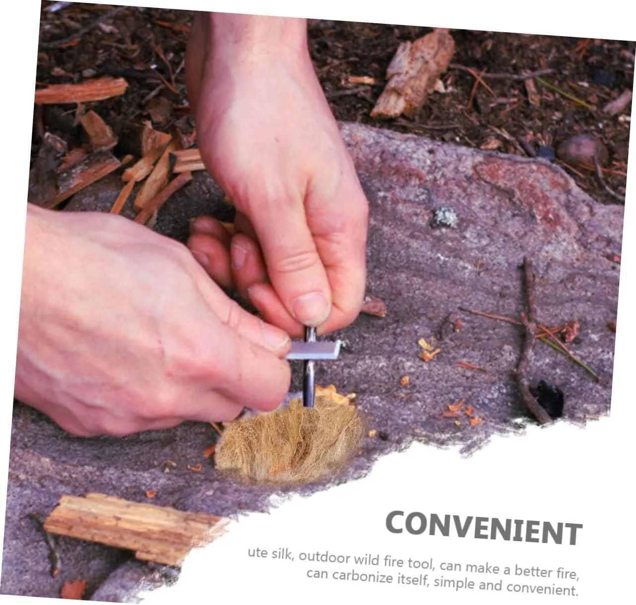 VICASKY 4sets Professional Fire Starter Camping Jute Fiber Fire Pit Starter Outdoor Flame 3pcs*4