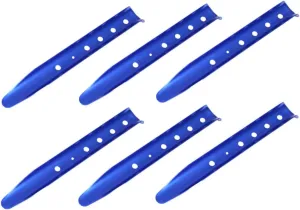 VICASKY 6pcs U-Shaped Aluminum Tent Stakes Beach Snow Nail Anchors Heavy Duty Pegs for Camping Hiking and Outdoor Use Enhanced Grip for Loose and Snow